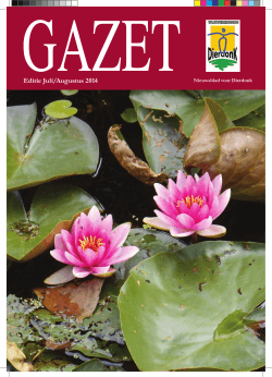 Editie Juli/Augustus 2014 - Gazet