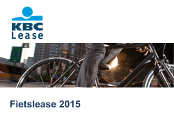 Fietslease 2015 - Catalog Machine