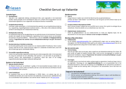 Download hier onze checklist en vertrek met een