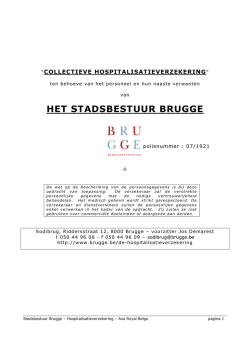 HET STADSBESTUUR BRUGGE