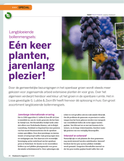 Een keer planten jarenlang plezier