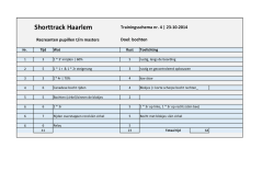 Training recreantengroep STH nr 4 op 23-10-2014