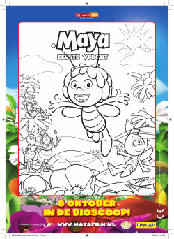 Kleurplaat Maya de Bij