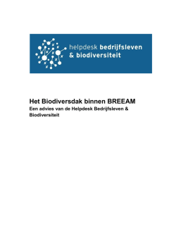 Het Biodiversdak binnen BREEAM