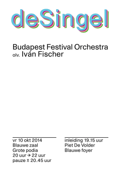Budapest Festival Orchestra olv. Iván Fischer