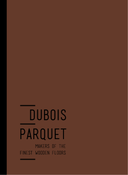 doorblader de Dubois-parquet brochure