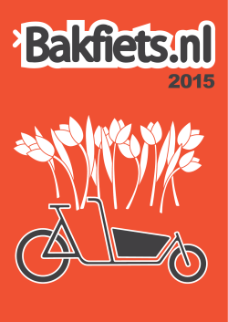 Bakfiets.nl brochure 2015
