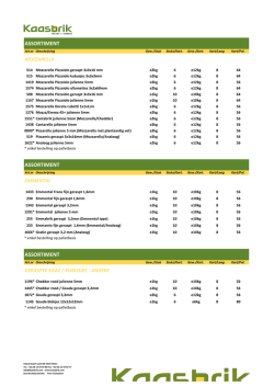 Download onze assortimentslijst