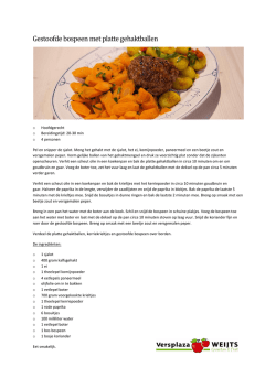 Gestoofde bospeen met platte gehaktballen