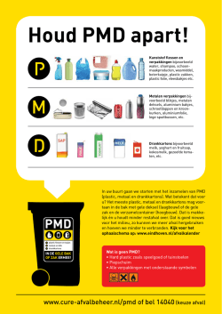 Houd PMD apart!