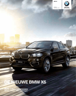 Prijslijst nieuwe BMW X6