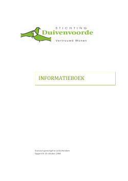 Informatieboek - Stichting Duivenvoorde