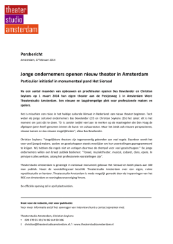 Jonge ondernemers openen nieuw theater