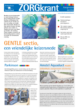 Zorgkrant mei 2014 - Ziekenhuis Amstelland