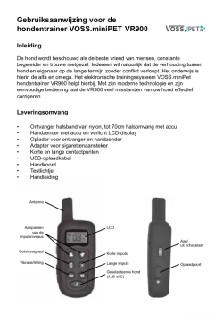hondentrainer VOSS.miniPET VR900