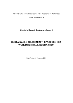 sustainable toursim in the wadden sea world