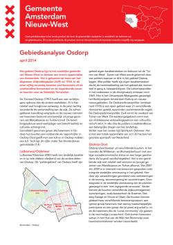 Gebiedsanalyse Osdorp - Stadsdeel Nieuw-West