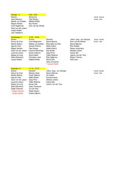 HCH winterindeling pupillen 2014
