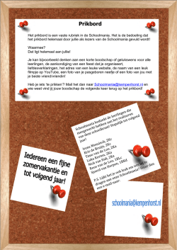 Prikbord - Heerbeeck College