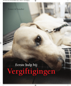 EHBO Artikel Vergiftigingen