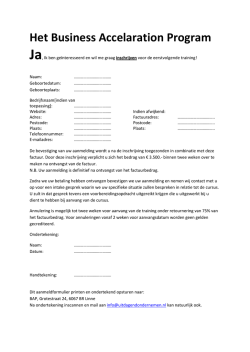 Het Business Accelaration Program