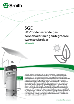 HR-Condenserende gas- zonneboiler met - Molimex