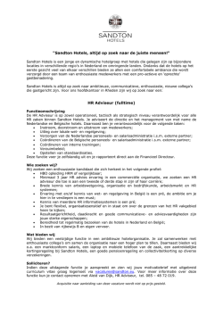 HR Adviseur (fulltime)