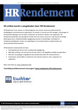 Dit artikel wordt u aangeboden door HR