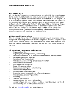 Improving Human Resources