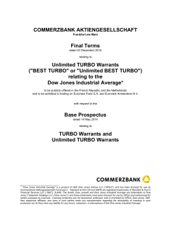 Unlimited TURBO BEST Warrants on Indices NON - Info
