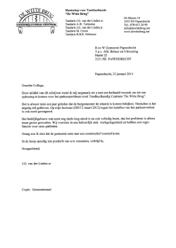 d.d. 23 januari 2014 en de brief van 22 maaart