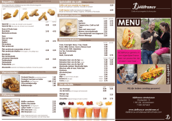 Download hier de menukaart van D&eacute;lifrance Amstelveen