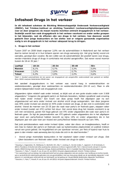 Infosheet Drugs in het verkeer - Trimbos