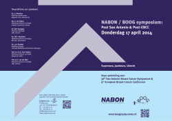 Announcement Nabon-Boog 2014