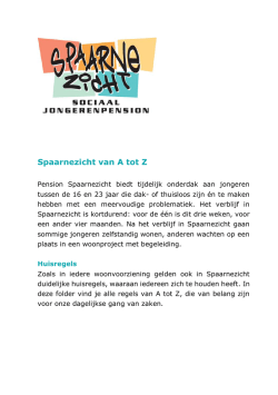 Huisregels - Pension Spaarnezicht