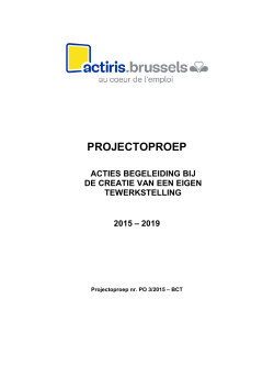 Lastenboek Projectoproep BCT 2015