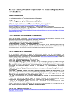 Hoe kunt u zich registreren en uw parameters van uw account op