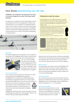 Fact Sheet bescherming van het dak