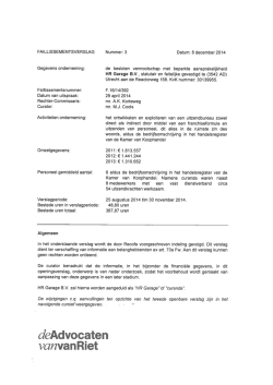HR Garage B.V. - de Advocaten van Van Riet