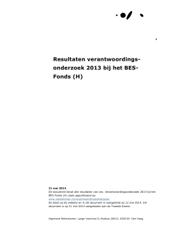 Resultaten verantwoordingsonderzoek 2013 bij het BES