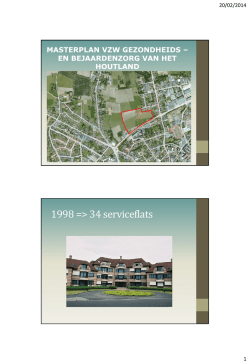 Presentatie vzw gezondheids- en bejaardenzorg Houtland