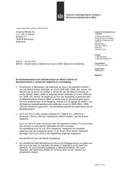 Ministerie van Infrastructuur en Milieu