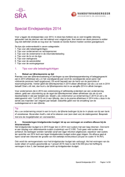 Eindejaarstips 2014