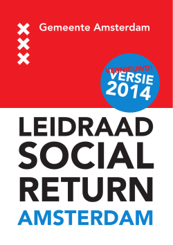 Leidraad Social Return 2014