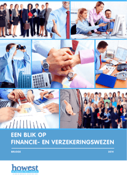 EEN BLIK OP FINANCIE- EN VERZEKERINGSWEZEN