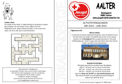 Mei - Juni 2014 - Jeugd Rode Kruis afdeling Aalter