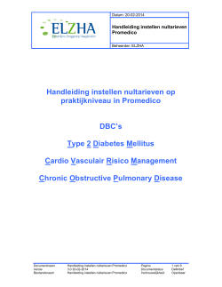 Handleiding instellen nultarieven Promedico versie 3.0