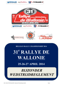 31 RALLYE DE WALLONIE - BFO-BRC