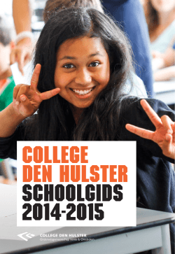 Schoolgids College Den Hulster - Onderwijsgemeenschap Venlo