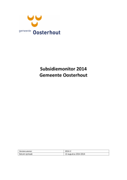 Subsidiemonitor 2014-2 12-8-14